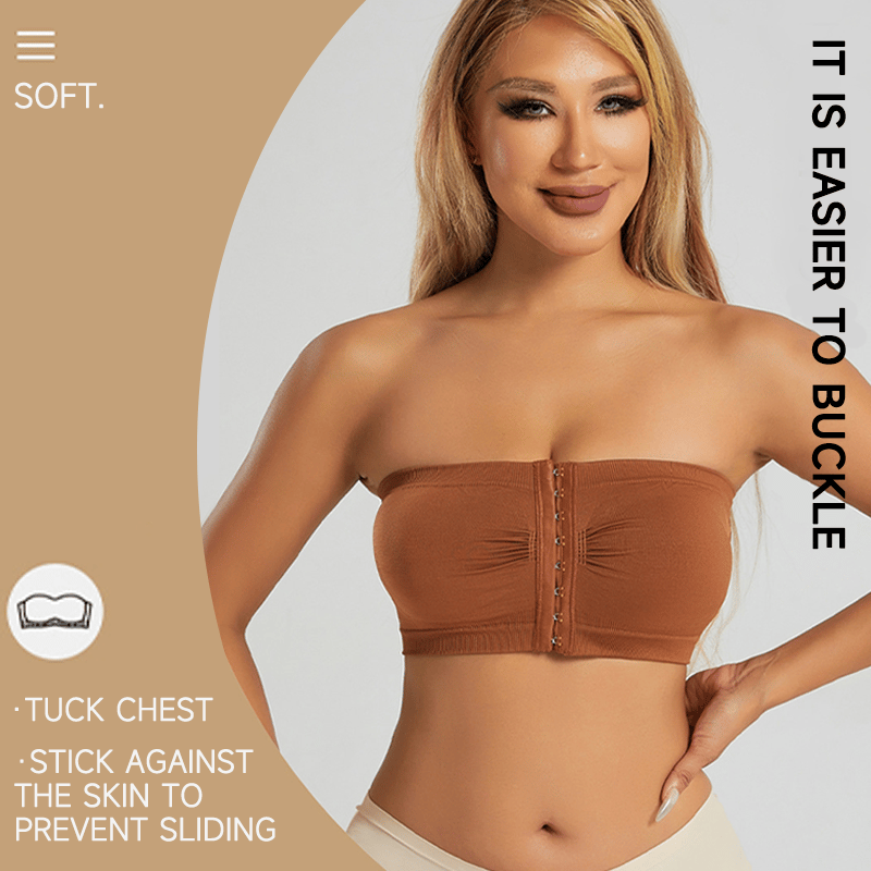 Grote strapless bh met ademende sluiting aan de voorkant