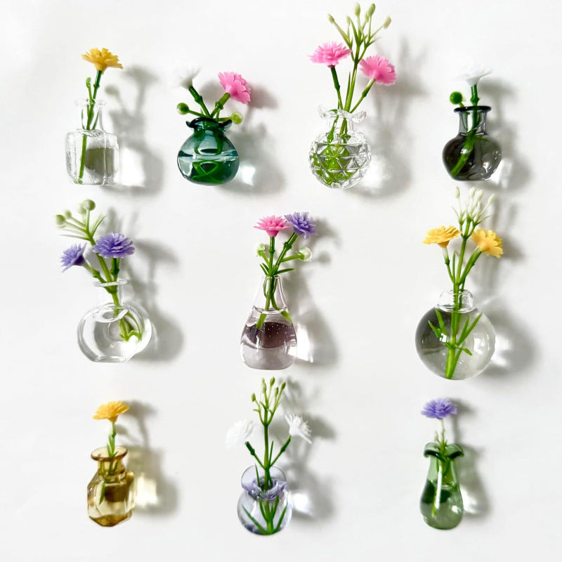 🌸 Mini Magnetic Vase Refrigerator Magnet