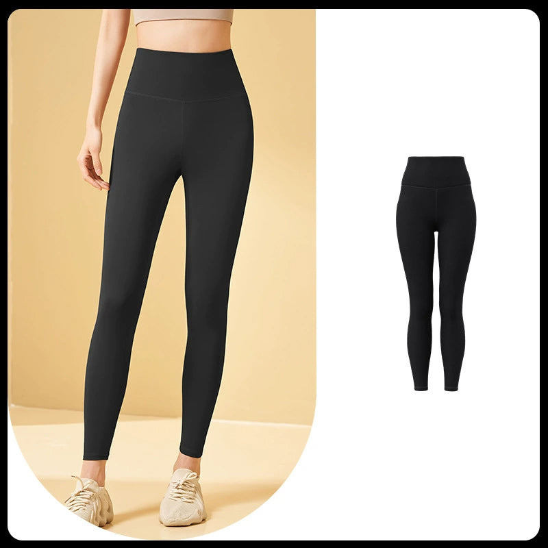 Bauchfreie Workout-Leggings mit hoher Taille