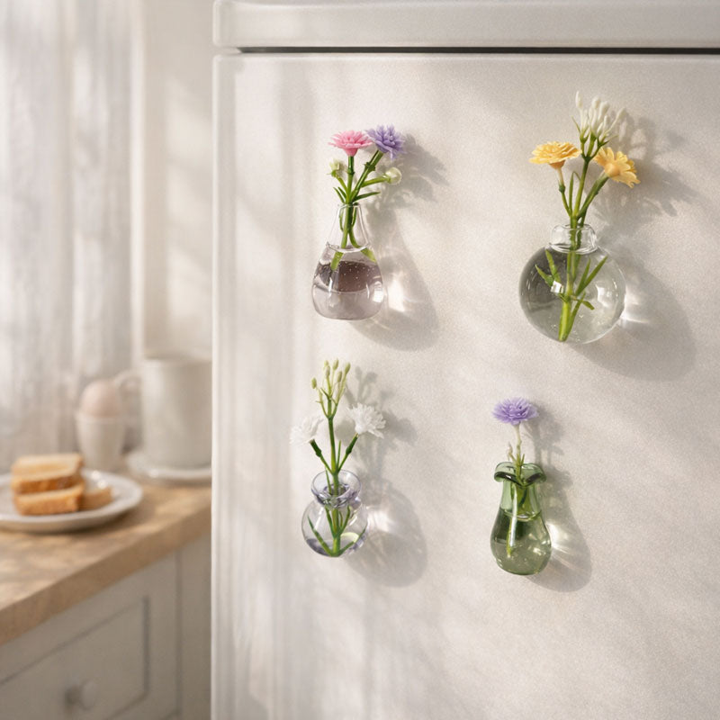 🌸 Mini Magnetic Vase Refrigerator Magnet