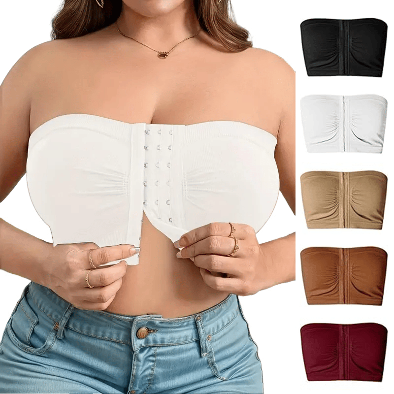 Grote strapless bh met ademende sluiting aan de voorkant