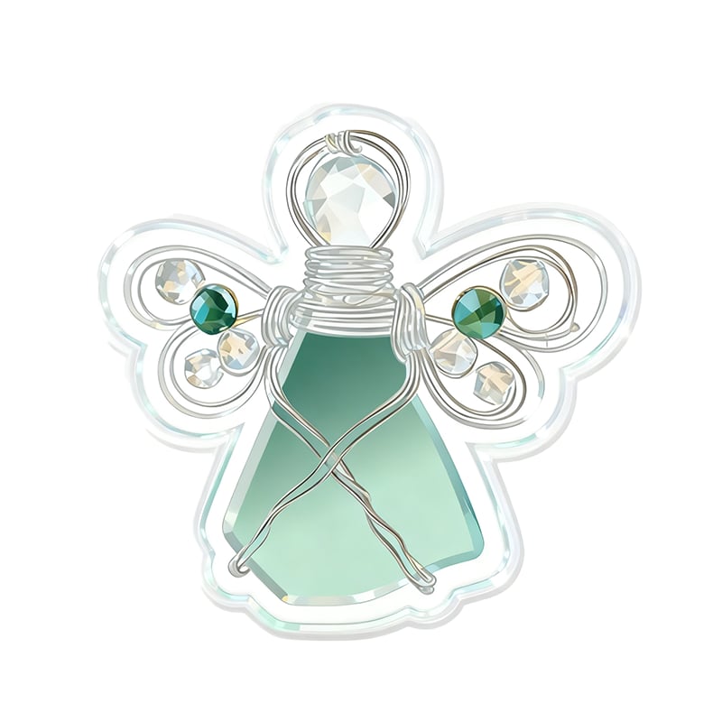 🌊Ručně vyrobená andělská ozdoba