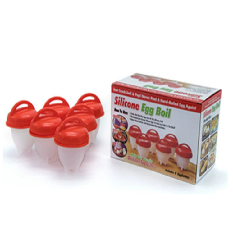 6 Pcs/Set Silikon-Ei gekocht