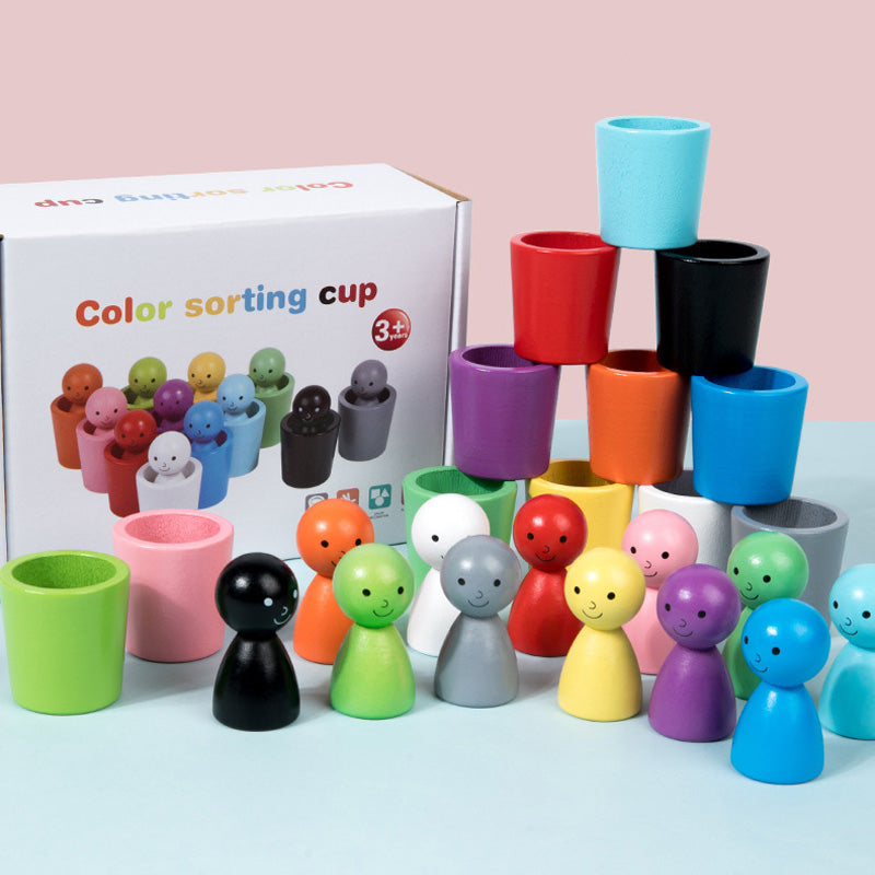 Kinder Farbe Klassifizierung Cup Stacking Intellectual Spielzeug