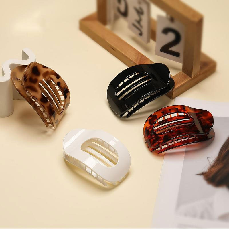 Ovales Haarklammer-Set (4 Teile)