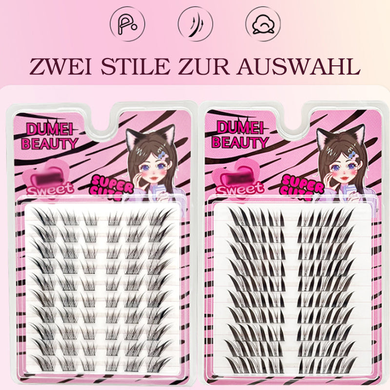 Natürliche Segmentierte Falsche Wimpern Im Fuchs-Stil