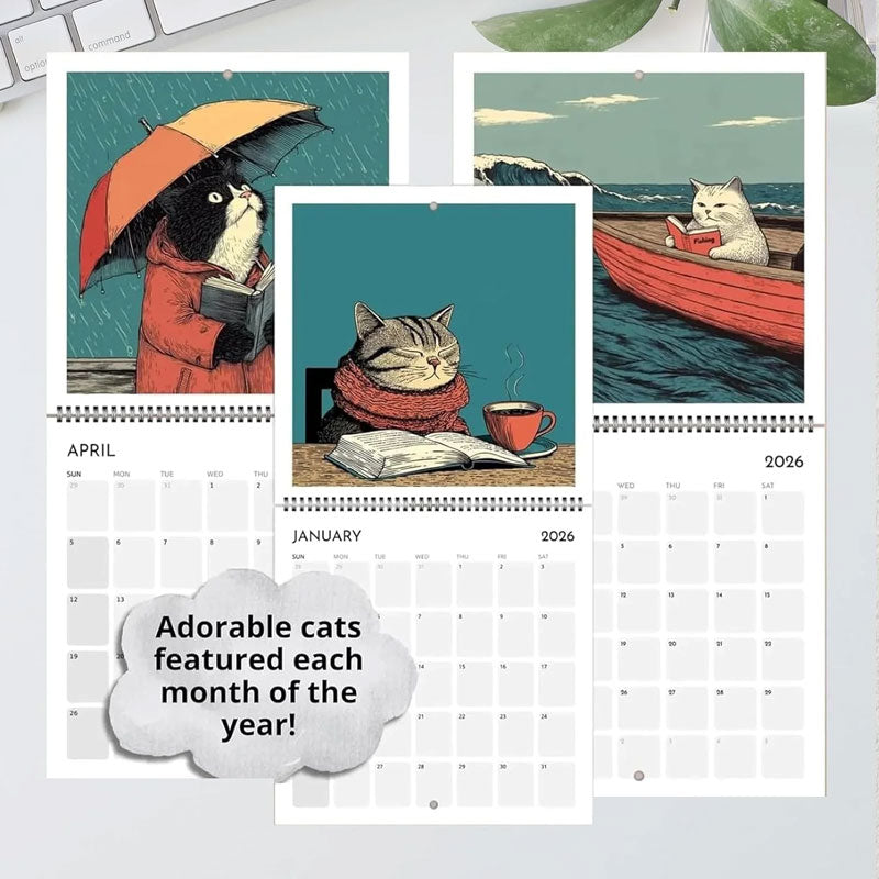 🔥Vánoční výprodej 49 % sleva🎄Kočka Kalendář 2026