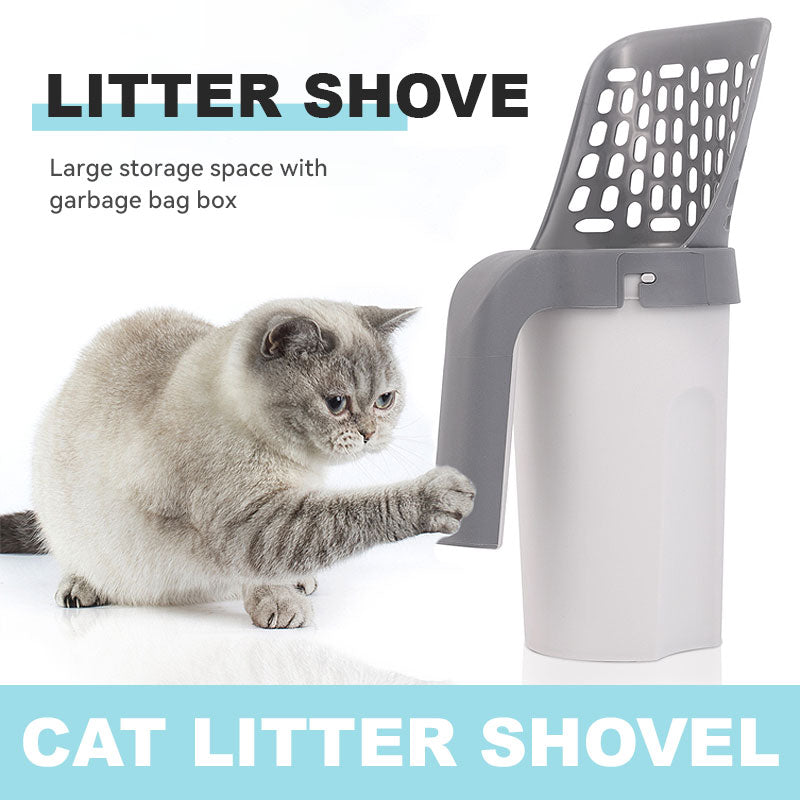 Integrated Cat Litter Shovel