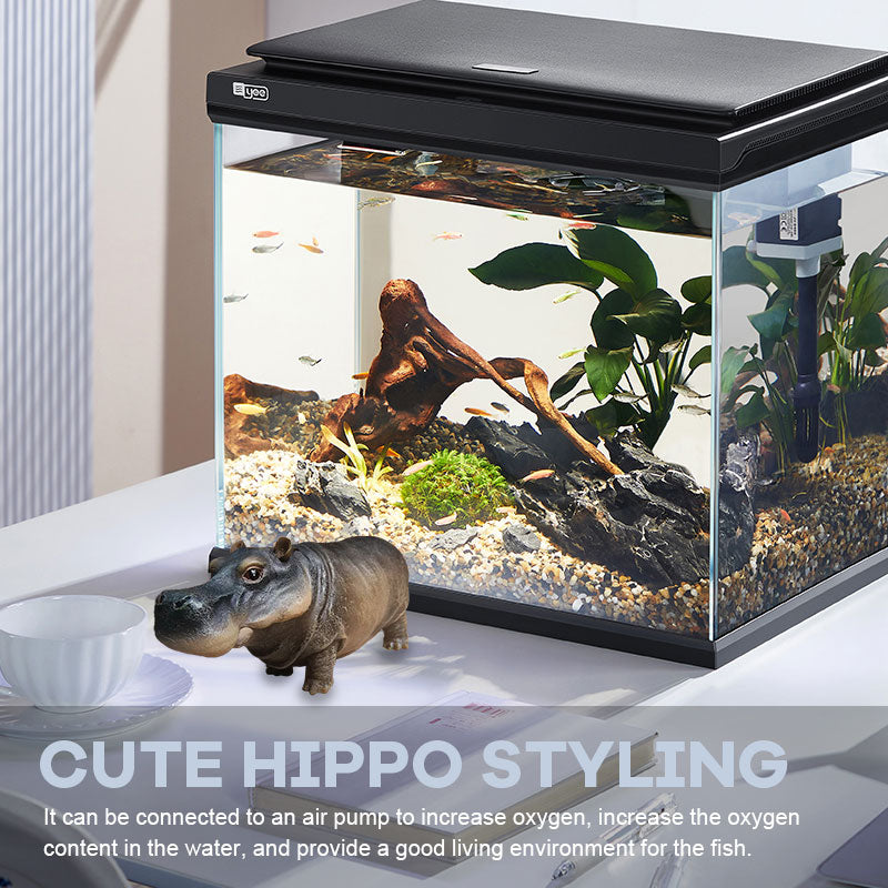 Pneumatische Nilpferd Fisch Tank Dekoration Ornamente