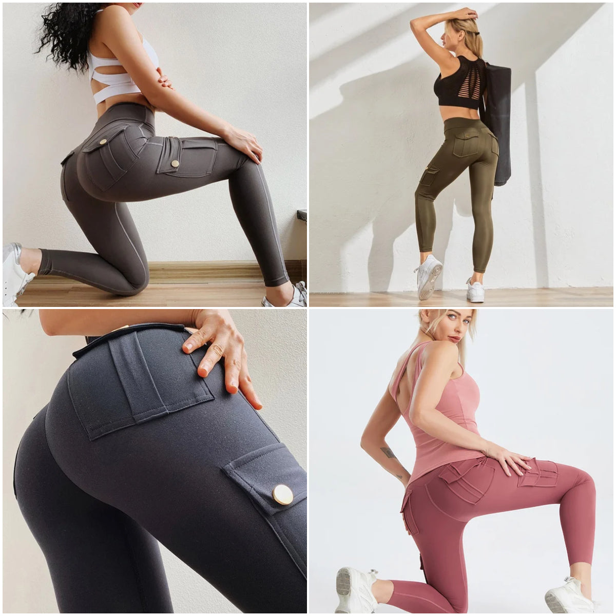 🔥45% RABATT🔥Damen Tasche Sexy Stretch Leggings Fitness Track
