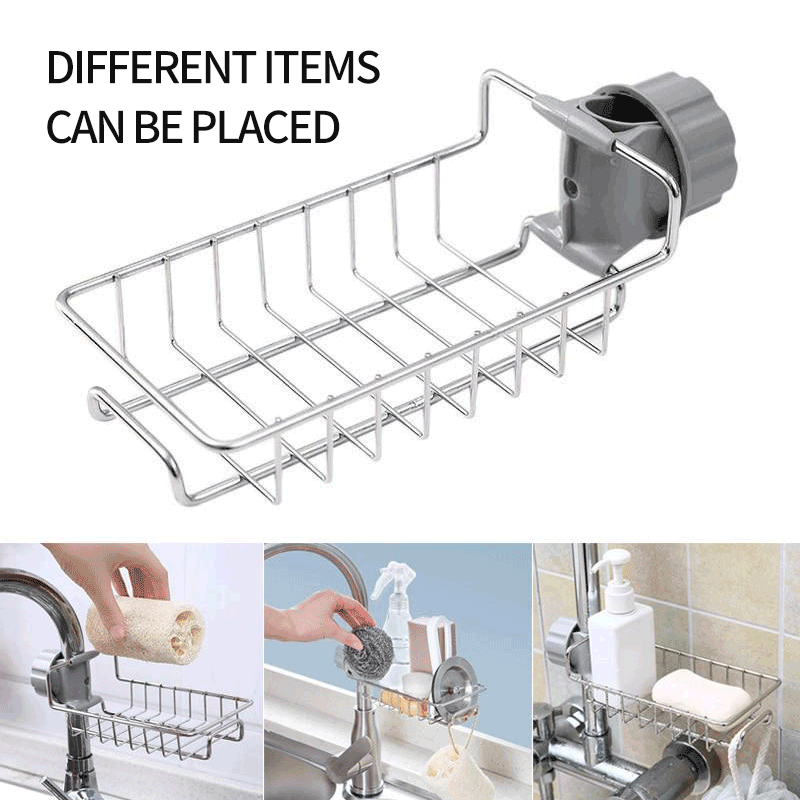 2-in-1-Edelstahl-Armaturenablage