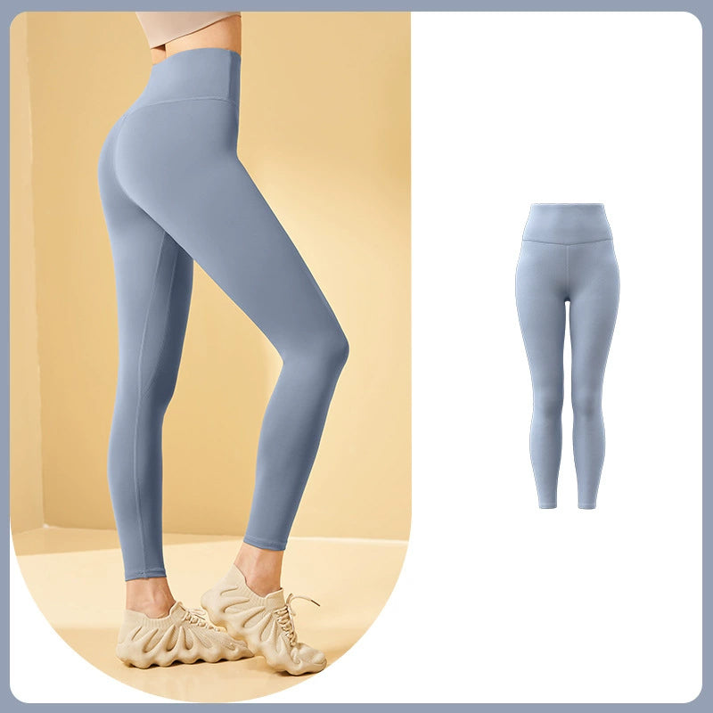 Bauchfreie Workout-Leggings mit hoher Taille