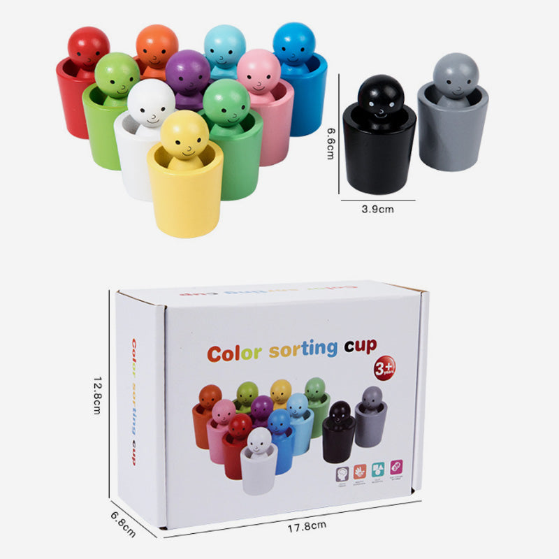 Kinder Farbe Klassifizierung Cup Stacking Intellectual Spielzeug
