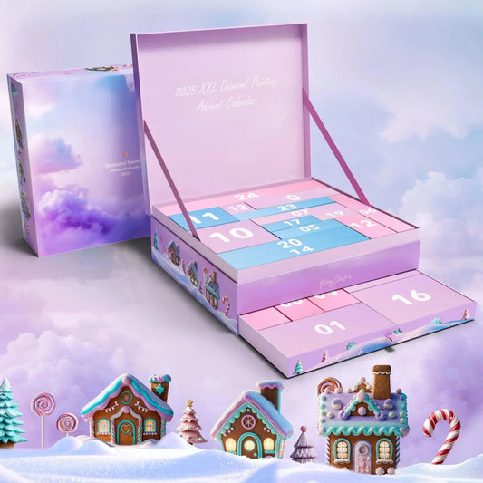 💎🎄Adventní kalendář s diamantovými obrazy XXL 2025 – ✨Limitovaná edice