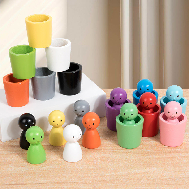 Kinder Farbe Klassifizierung Cup Stacking Intellectual Spielzeug
