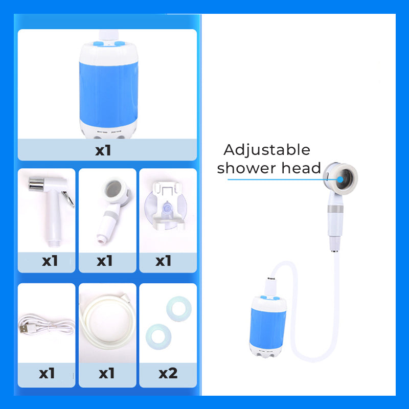 Elektrische Außendusche