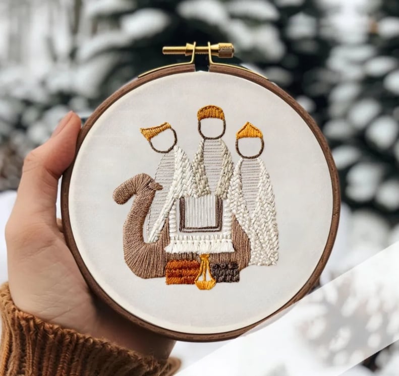 Letzter Tag 49% OFF - Krippen Stickerei Kit