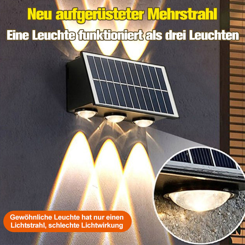 Solarbetriebene Wandlampe