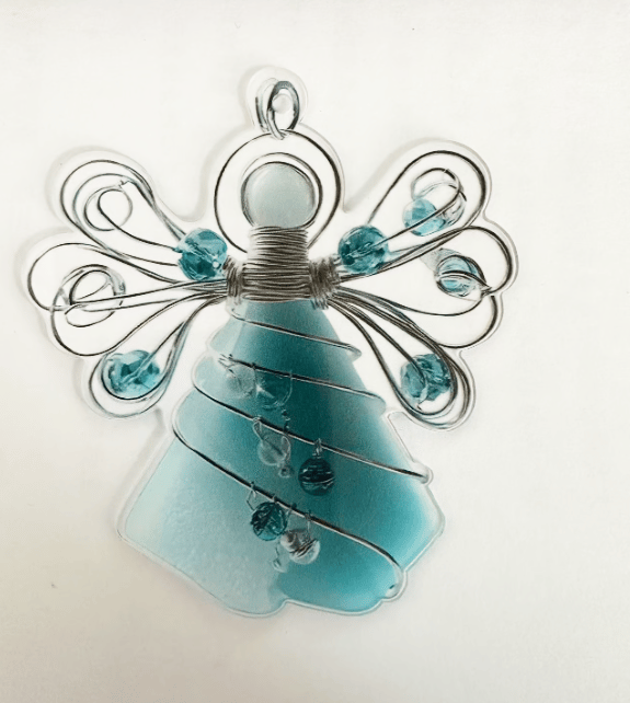 🌊Ručně vyrobená andělská ozdoba