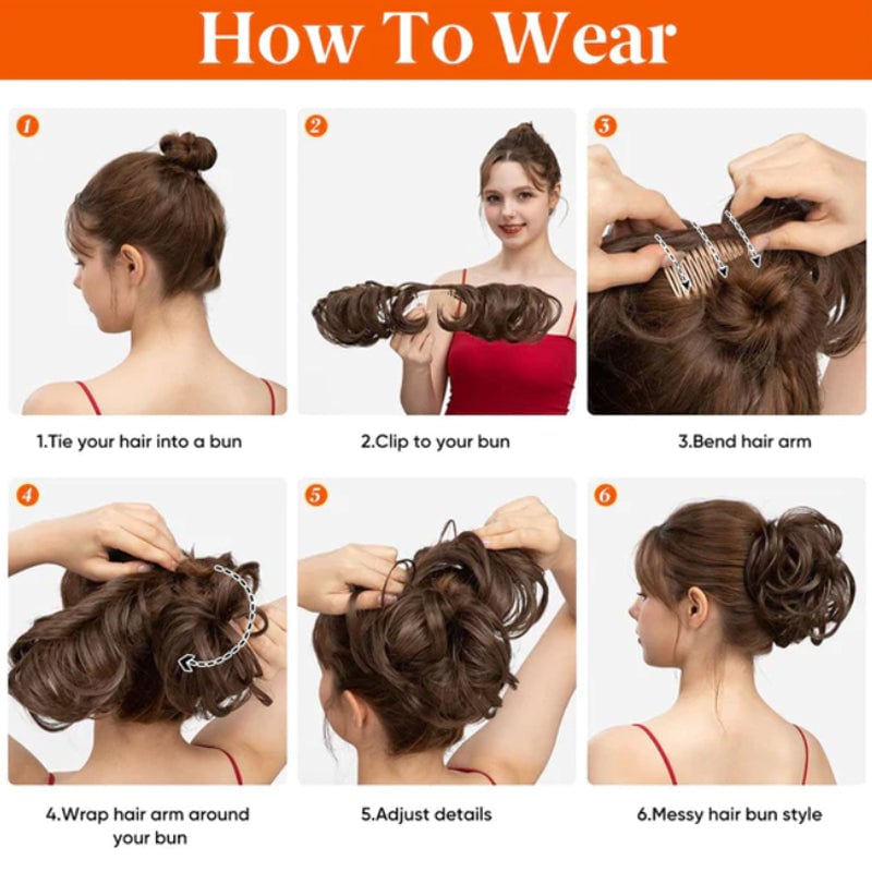 🥰Der beste Seitenkamm Clip in Haar-Accessoires-Perücke✨