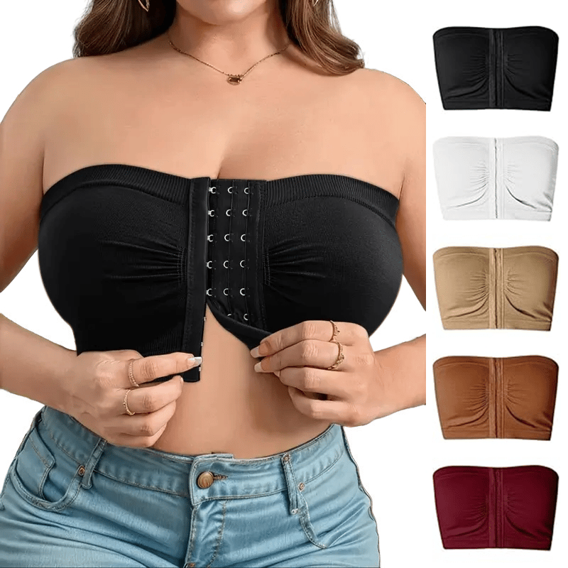 Grote strapless bh met ademende sluiting aan de voorkant