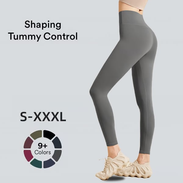 Bauchfreie Workout-Leggings mit hoher Taille