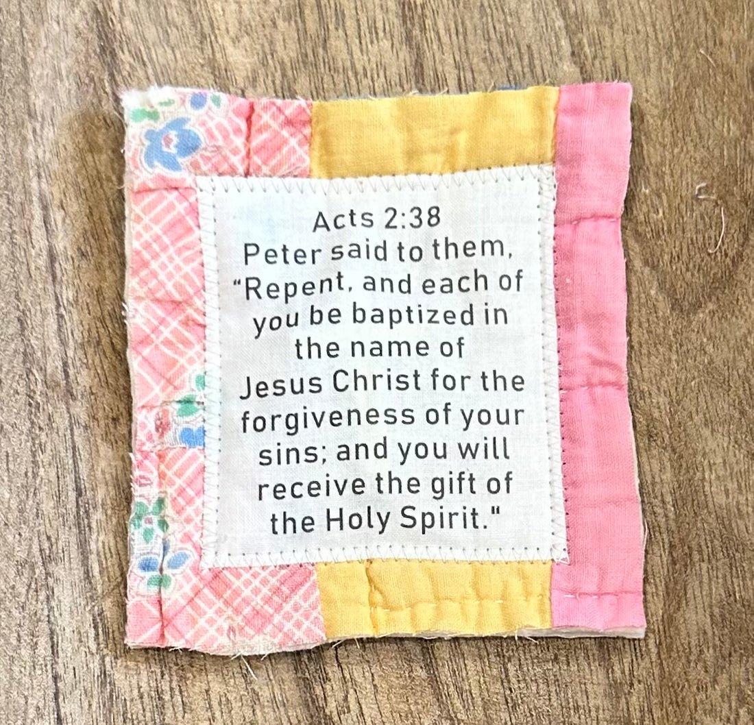 ✝️Best Encouraged And Blessed Gift-Prayer Quilt with cross inside
