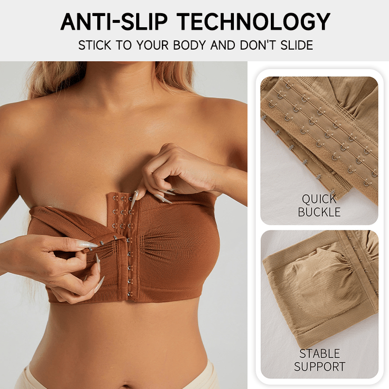 Grote strapless bh met ademende sluiting aan de voorkant