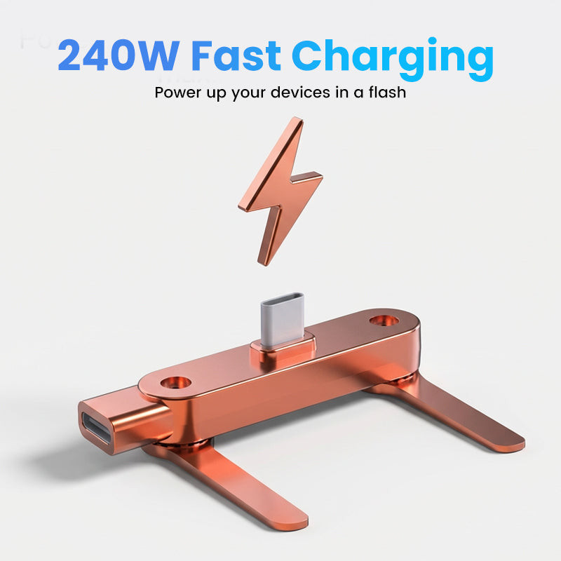 📢📢Big Sale Now On!⏰Fast Charging Adapter with 360° Foldable Phone Stand