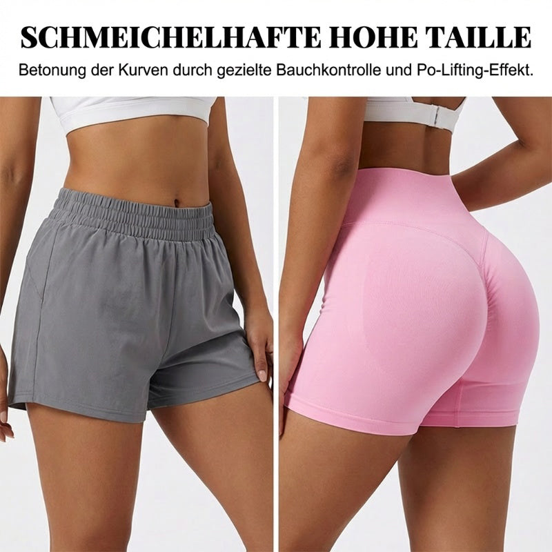 🌞Spring Awakening: 50% off!💜Women’s Seamless Yoga Set – Halter-neck Top & High-waisted Shorts, Shaping & Highly Stretchy for Fitness & Yoga