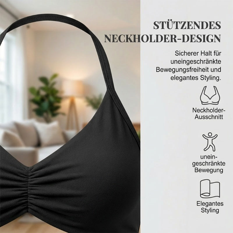 🌞Spring Awakening: 50% off!💜Women’s Seamless Yoga Set – Halter-neck Top & High-waisted Shorts, Shaping & Highly Stretchy for Fitness & Yoga