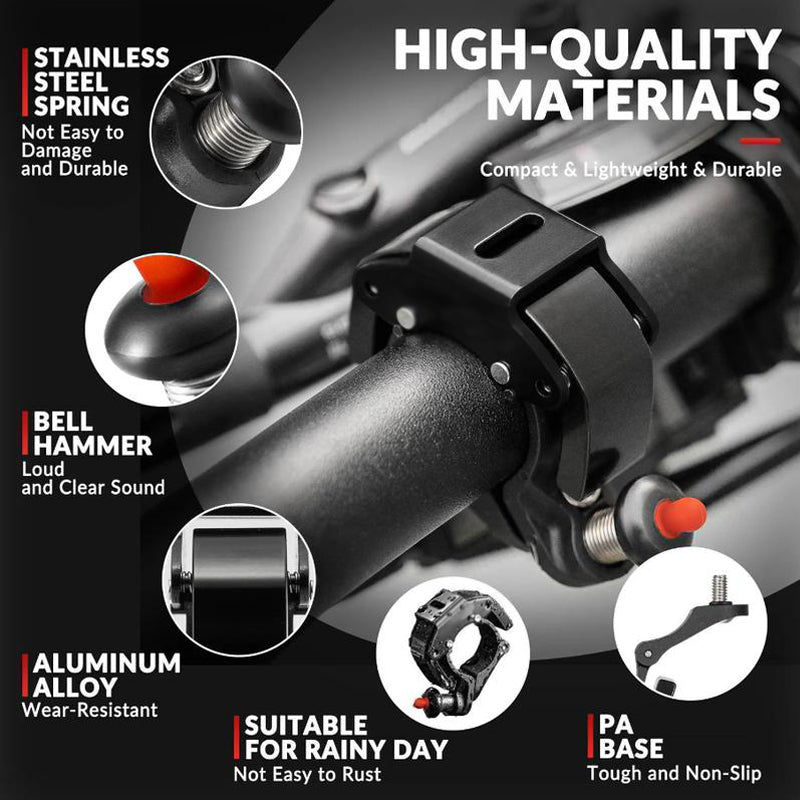 🚲🔔 Invisible aluminium bike bell – Ideal for mountain bikes, a handy bike accessory